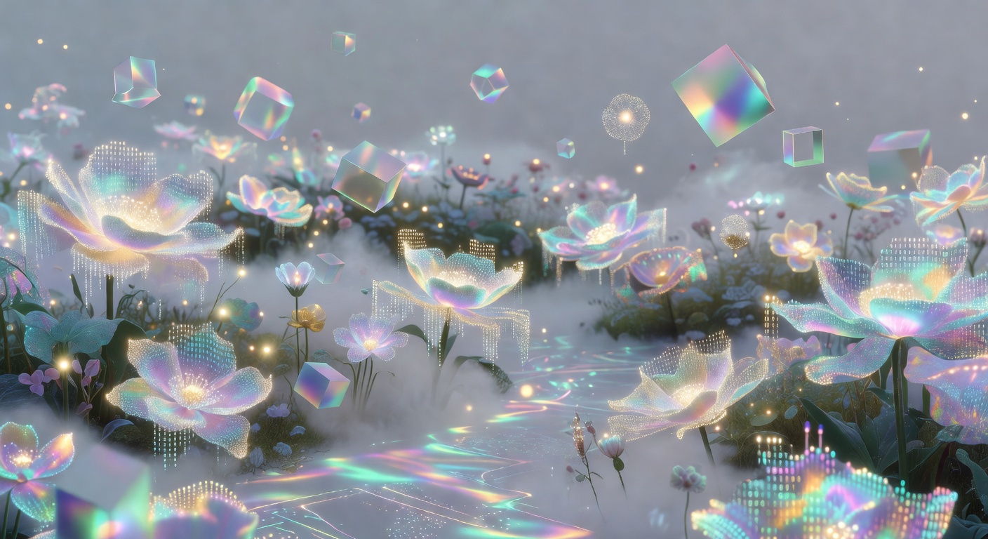Digital Light Flower Garden